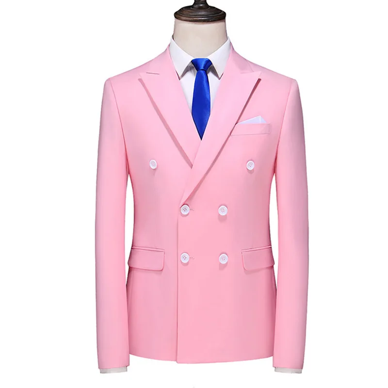 Light Luxury Men's Business Formal Jackets Advanced Double Breasted Korean Style Solid Blazers Dress Slim Men's Banquet Tuxedo
Light Luxury Men's Business Formal Jackets Advanced Double Breasted Korean Style Solid Blazers Dress Slim Men's Banquet Tuxedo