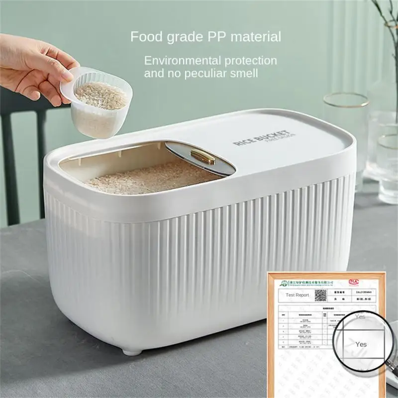 Kitchen Household Large Capacity Rice Bucket Sealed Grain Storage Tank Superior Grain Storage Tank Storage Tank Light Luxury
Kitchen Household Large Capacity Rice Bucket Sealed Grain Storage Tank Superior Grain Storage Tank Storage Tank Light Luxury