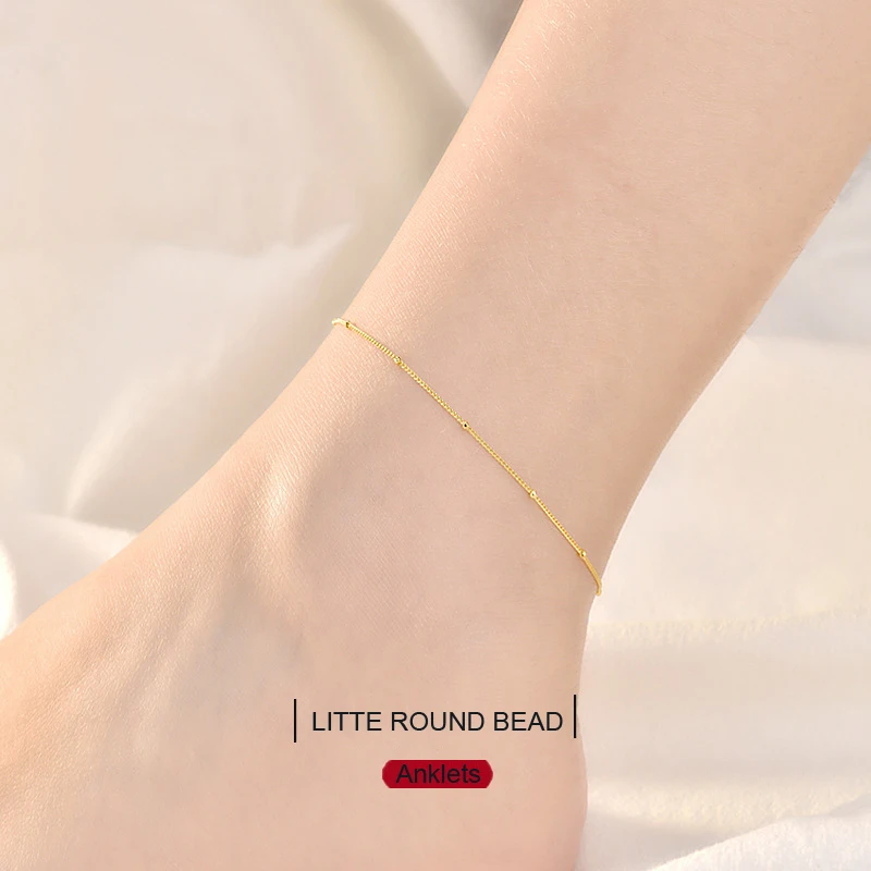 S925 Pure Silver Little Round Bead Anklet for Women Female Simple Fresh Foot Jewelry Valentine's Day Gift Anniversary Gift
S925 Pure Silver Little Round Bead Anklet for Women Female Simple Fresh Foot Jewelry Valentine's Day Gift Anniversary Gift