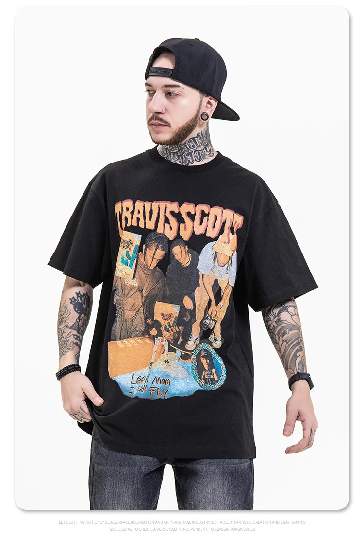 hip hop print oversize short sleeve T-shirt
hip hop print oversize short sleeve T-shirt