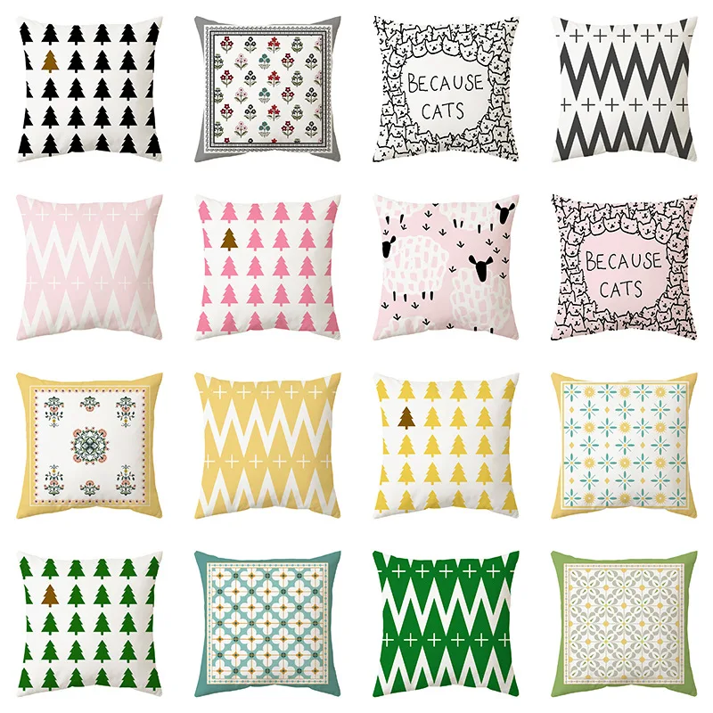 Simple Nordic Geometric Cushion Cover Flower Tree Geometry Print Pillowcase Home Decor Peachskin Sofa Throw Pillow Case 45x45cm
Simple Nordic Geometric Cushion Cover Flower Tree Geometry Print Pillowcase Home Decor Peachskin Sofa Throw Pillow Case 45x45cm