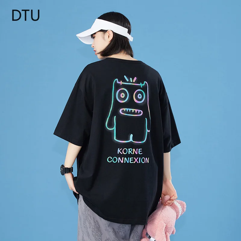 2022 Summer New Spoof Cute Short-sleeved T-shirt Women Little Devil Colorful Ins Style Printed T-shirt
2022 Summer New Spoof Cute Short-sleeved T-shirt Women Little Devil Colorful Ins Style Printed T-shirt