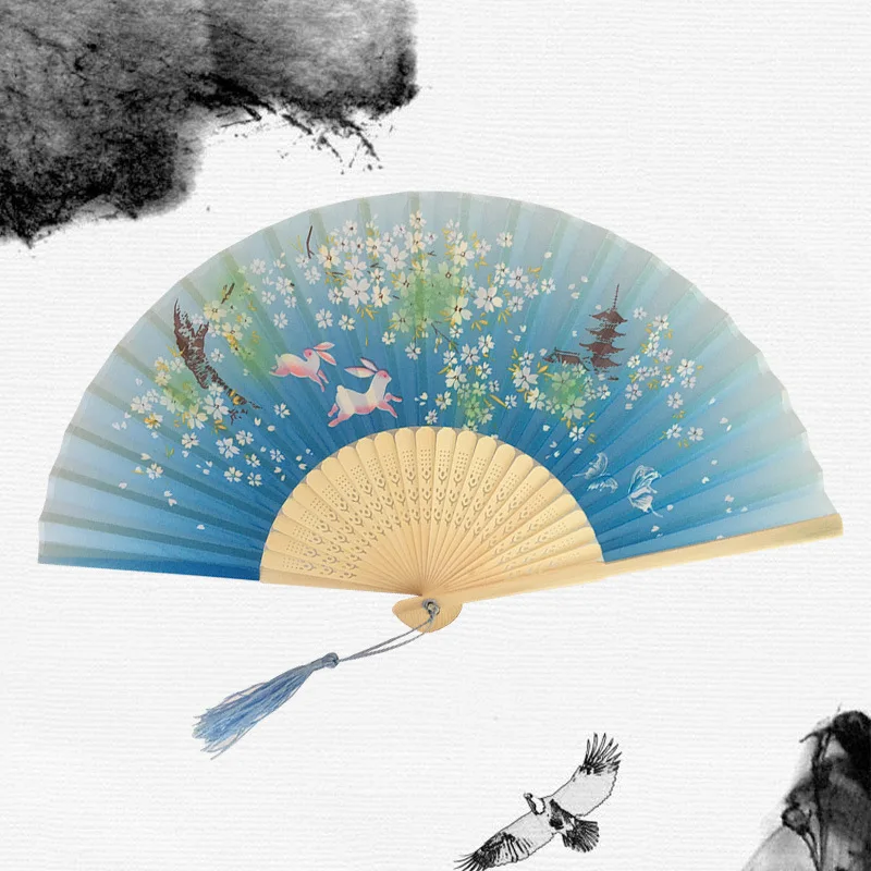 Vintage Silk Folding Hand Fan Bamboo Chinese Fabric Fan Pattern Art Craft Japanese Decoration Home Bride Folding Hand Fan
Vintage Silk Folding Hand Fan Bamboo Chinese Fabric Fan Pattern Art Craft Japanese Decoration Home Bride Folding Hand Fan
