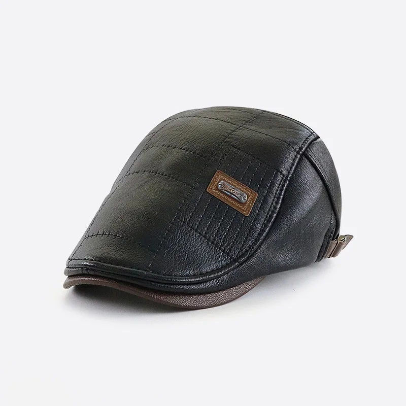 Top Level Leather Newsboy Cap Men Planas Duckbill Visor Hat Winter Autumn Warm Flat Caps Vintage Man Boinas Gatsby Hats
Top Level Leather Newsboy Cap Men Planas Duckbill Visor Hat Winter Autumn Warm Flat Caps Vintage Man Boinas Gatsby Hats