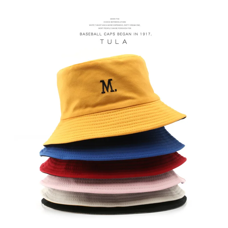 New Cotton Bucket Hats Women Summer Sunscreen Panama Hat Men Letter M Embroidery Outdoor Fisherman Hat Double-Sided Unisex
New Cotton Bucket Hats Women Summer Sunscreen Panama Hat Men Letter M Embroidery Outdoor Fisherman Hat Double-Sided Unisex