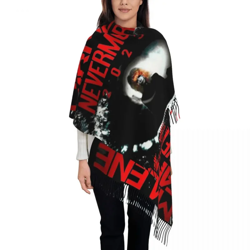 Mylene Farmer Nevermore 2023 Scarf Wrap for Women Long Winter Warm Tassel Shawl Unisex French Singer Scarves
Mylene Farmer Nevermore 2023 Scarf Wrap for Women Long Winter Warm Tassel Shawl Unisex French Singer Scarves