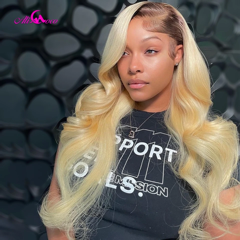 Brown Root Blonde 13x6 Lace Frontal Human Hair Wig 28 30 inch Blonde Body Wave Lace Front Wig For Black Women Remy Hair Wig
Brown Root Blonde 13x6 Lace Frontal Human Hair Wig 28 30 inch Blonde Body Wave Lace Front Wig For Black Women Remy Hair Wig