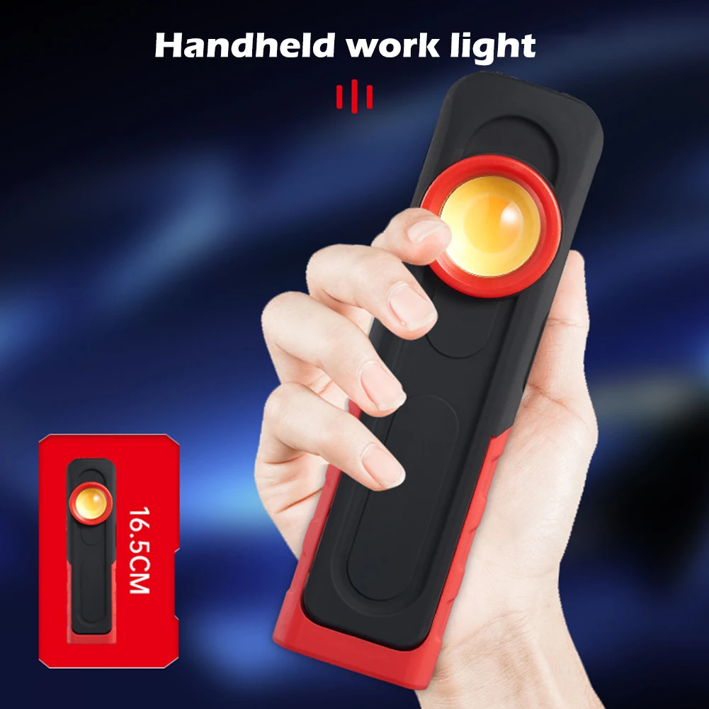 LED Handheld Work Light COB+XPE Flood Spot Light USB Rechargeable With Magnetic Base Hanging Hook Emergency Light For Car Repair
LED Handheld Work Light COB+XPE Flood Spot Light USB Rechargeable With Magnetic Base Hanging Hook Emergency Light For Car Repair