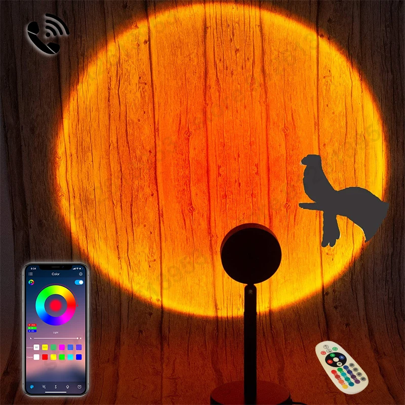 Bluetooth Sunset Lamp USB 16 Colors Rainbow Atmosphere Projection Night Light For Home Bedroom Background Decoration TikTok Live
Bluetooth Sunset Lamp USB 16 Colors Rainbow Atmosphere Projection Night Light For Home Bedroom Background Decoration TikTok Live