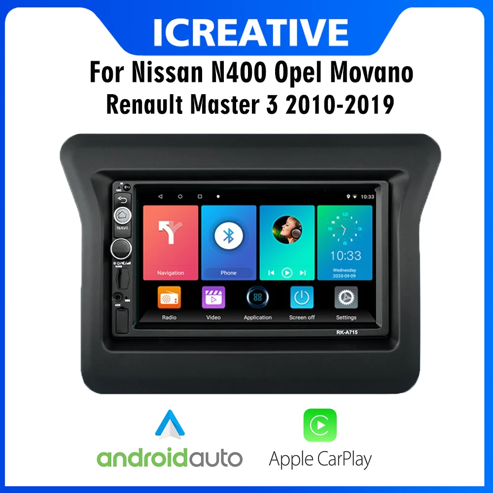 

2 Din Carplay Android Car Multimedia Player For Nissan N400 Opel Movano Renault Master III 3 2010-2019 7 Inch GPS Navigation