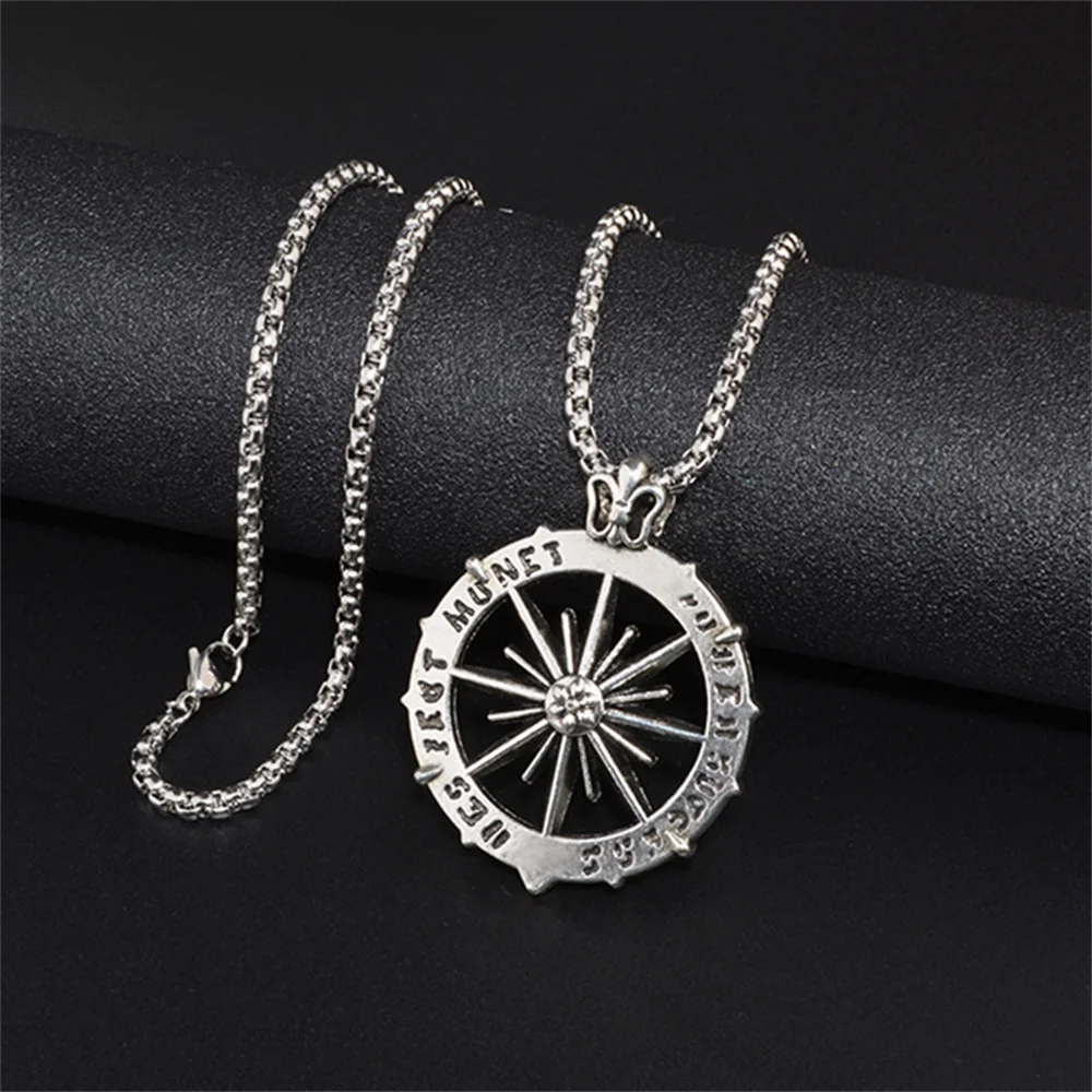 60cm Men's Stainless Steel Long Necklace Helios Pendant Vintage Hip Hop Punk Chain Jewelry Accessories For Men Women Gift
60cm Men's Stainless Steel Long Necklace Helios Pendant Vintage Hip Hop Punk Chain Jewelry Accessories For Men Women Gift