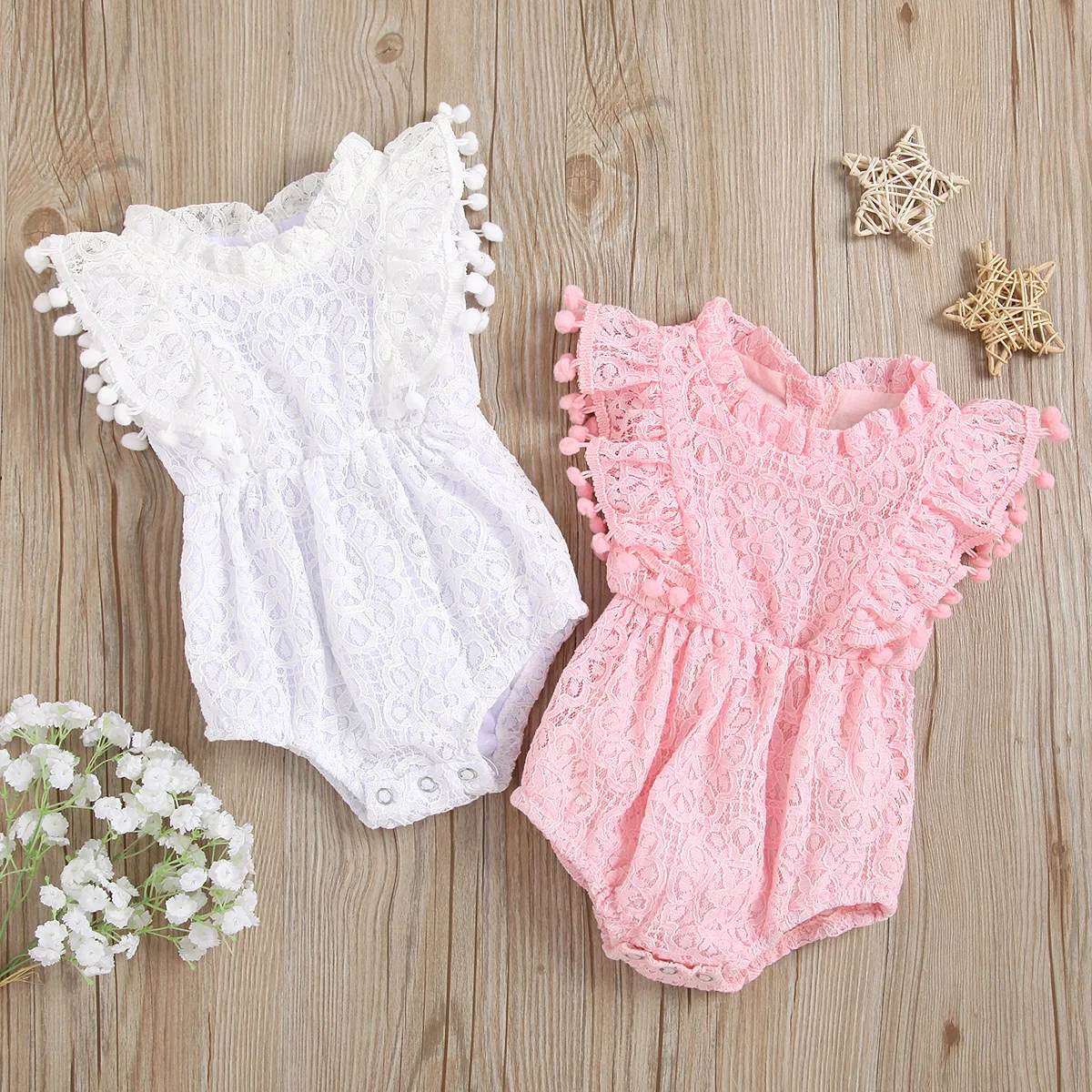 Summer Baby Girls Lace Romper Cotton Sleeveless Solid Infant Rompers Baby Playsuit Jumpsuits Clothing
Summer Baby Girls Lace Romper Cotton Sleeveless Solid Infant Rompers Baby Playsuit Jumpsuits Clothing