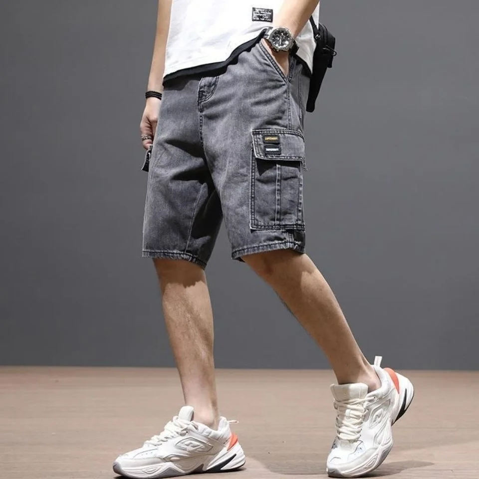 Summer Fashion Denim Shorts Men's Loose Large Size Thin Middle Pants Breeches Trend Tooling Streetwear Japanese Mens Clothing
Summer Fashion Denim Shorts Men's Loose Large Size Thin Middle Pants Breeches Trend Tooling Streetwear Japanese Mens Clothing