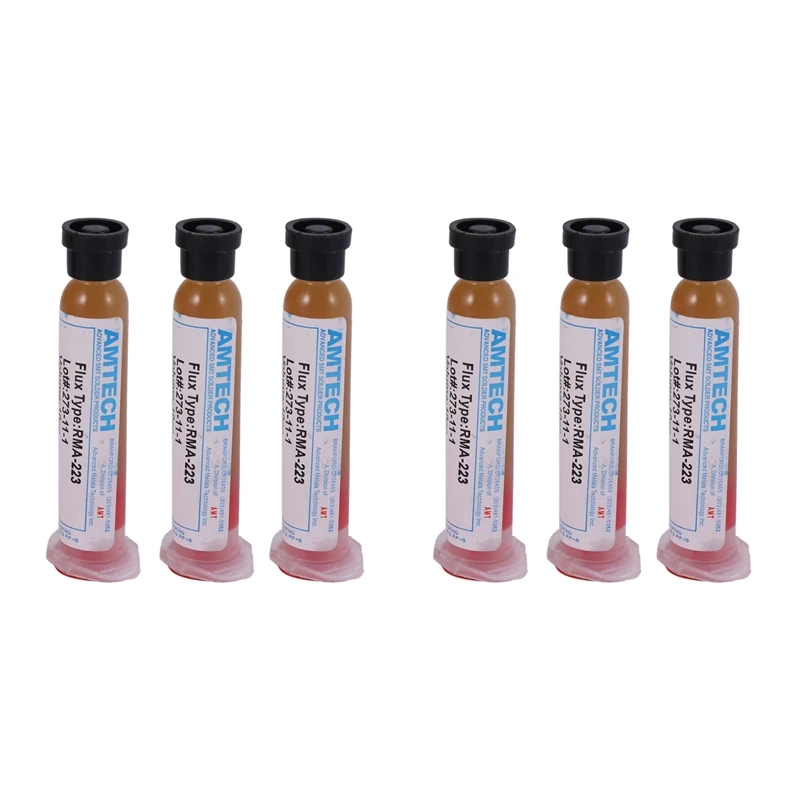 6Pcs Solder Soldering Paste 10Cc Flux Grease RMA-223 For LED, SMD, PCB, BGA, PGA Repair
6Pcs Solder Soldering Paste 10Cc Flux Grease RMA-223 For LED, SMD, PCB, BGA, PGA Repair