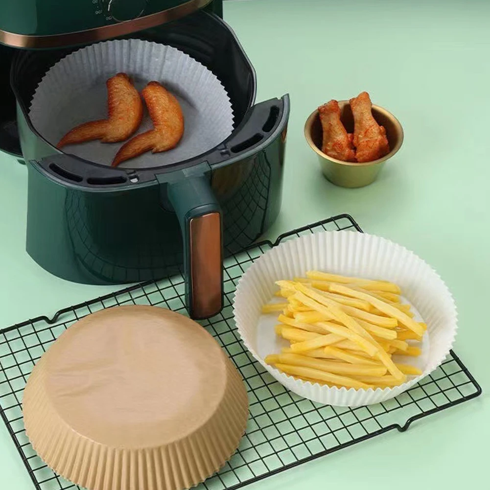 50pcs Disposable Air Fryer Paper Liner Non-Stick Oil-Absorbing Parchment Wood Paper Baking Oil Paper Steamer Liners Kitchen
50pcs Disposable Air Fryer Paper Liner Non-Stick Oil-Absorbing Parchment Wood Paper Baking Oil Paper Steamer Liners Kitchen
