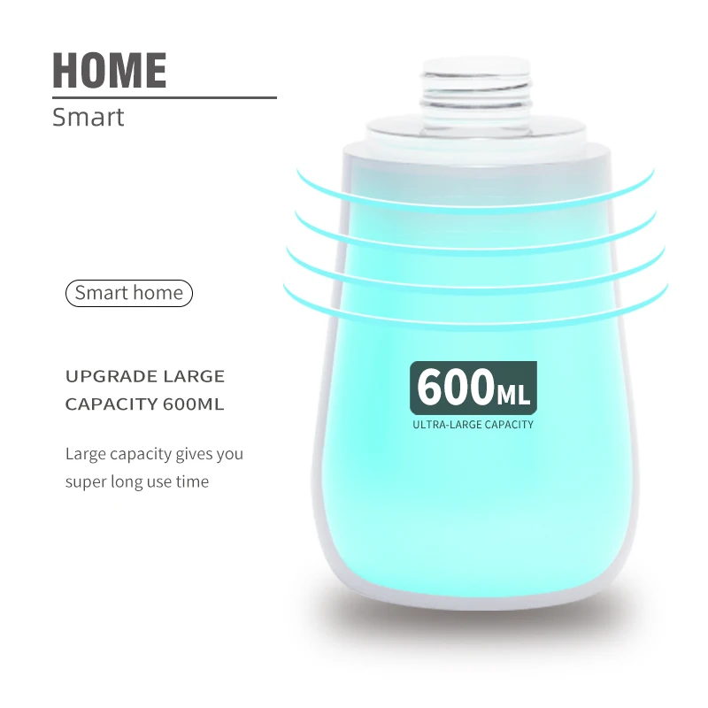 600ML Automatic Soap Dispenser Induction Foam Electric Vertical Touchless Effluent Spary Washing Home Improvement Accessories
600ML Automatic Soap Dispenser Induction Foam Electric Vertical Touchless Effluent Spary Washing Home Improvement Accessories