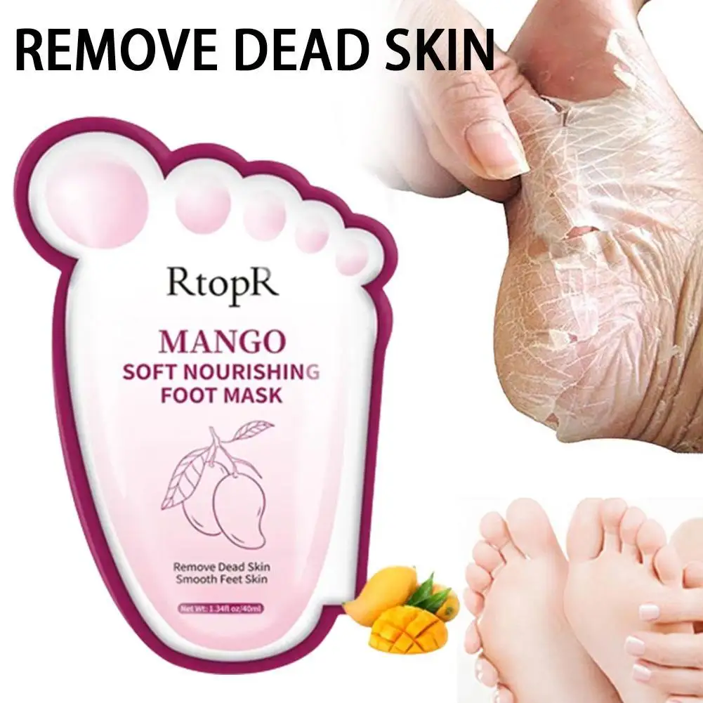 

1 pair Exfoliating Foot Peeling Mask Baby Foot Scrub Whitening Rejuvenation Remove Dead Peel Repair Foot smooth skin Care tool