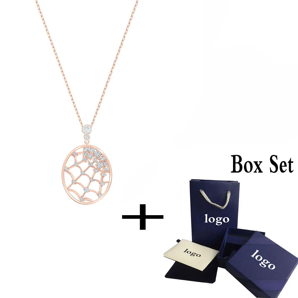 Fashion Trends New PRECISELY Pendant Necklace Rose Gold Round Spider Web Iced Crystal Women Jewelry
Fashion Trends New PRECISELY Pendant Necklace Rose Gold Round Spider Web Iced Crystal Women Jewelry