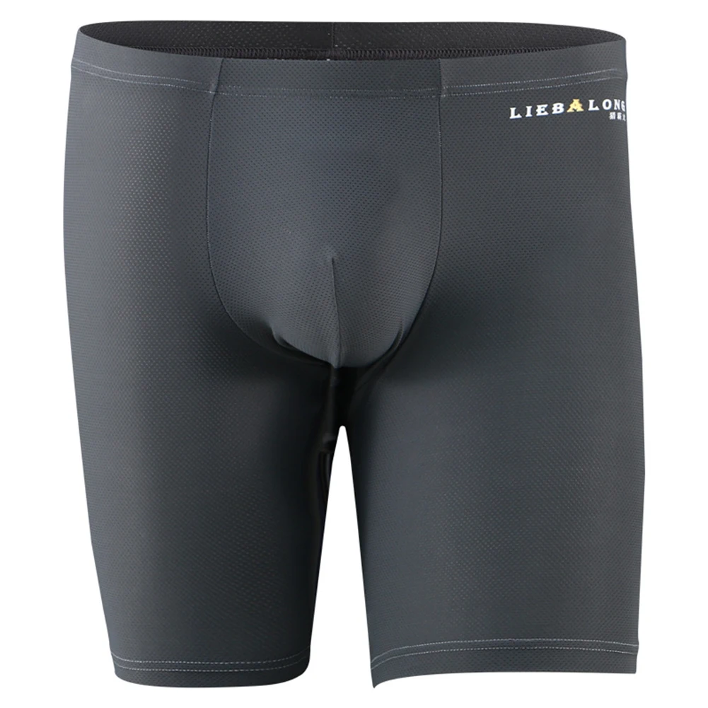 Mens Long Leg Boxers Briefs Ice Silk Underwear Sport Shorts Breathable Trunk Elastic Flat Boxers Sexy Shorts U Convex Pouch
Mens Long Leg Boxers Briefs Ice Silk Underwear Sport Shorts Breathable Trunk Elastic Flat Boxers Sexy Shorts U Convex Pouch
