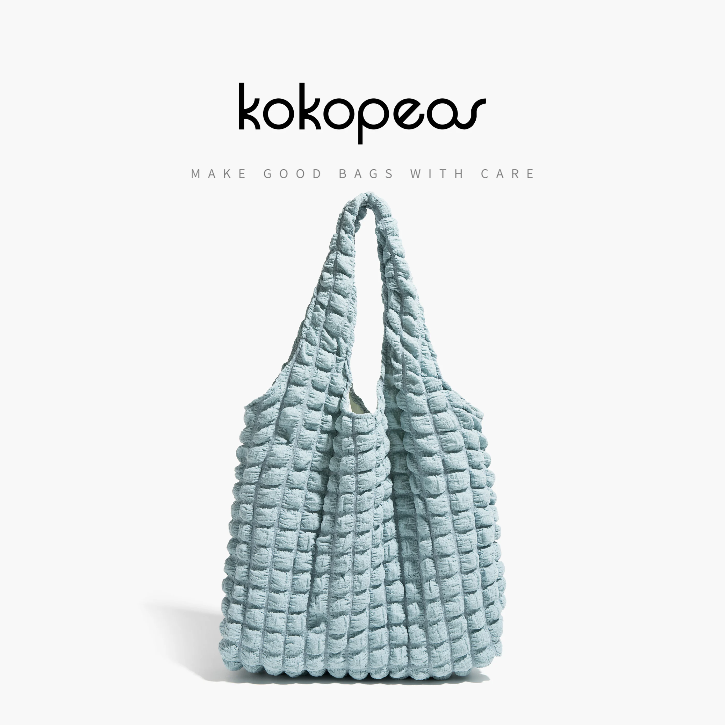 KOKOPEAS Beige Bubble Quilted Tote Bag for Women Stylish Korean Style Shopper Shoulder Purse Eco Friendly Reuable Casual Handbag
KOKOPEAS Beige Bubble Quilted Tote Bag for Women Stylish Korean Style Shopper Shoulder Purse Eco Friendly Reuable Casual Handbag