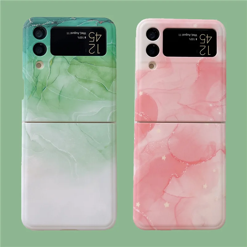 Fashion Green Pink Marble Phone Case for Samsung Galaxy Z Flip 3 Z Flip 4 Hard PC Back Cover for ZFlip3 ZFlip4 Case Shell
Fashion Green Pink Marble Phone Case for Samsung Galaxy Z Flip 3 Z Flip 4 Hard PC Back Cover for ZFlip3 ZFlip4 Case Shell