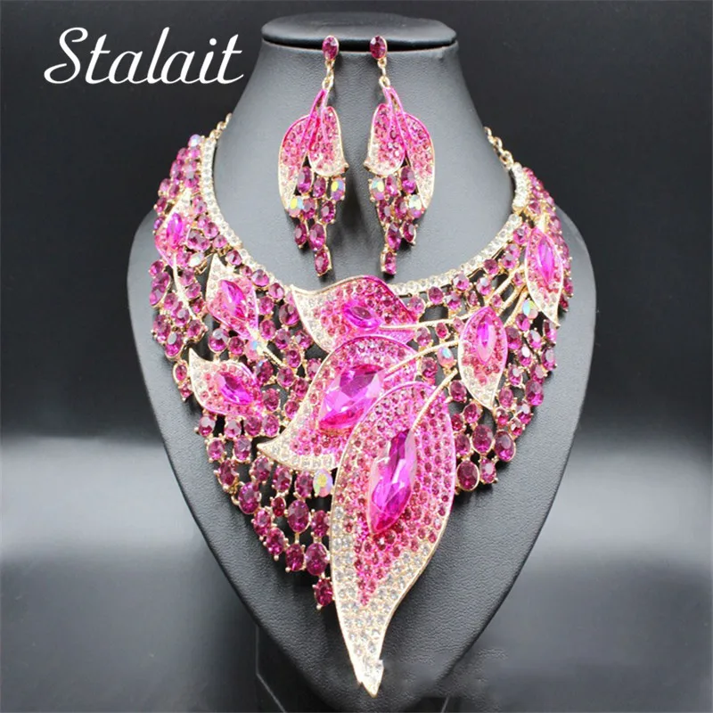 Luxury Crystal Wedding Bridal Jewelry Sets Gold Color Leaf Rhinestone Wedding Jewelry Necklace Sets For Women Statement Jewelry
Luxury Crystal Wedding Bridal Jewelry Sets Gold Color Leaf Rhinestone Wedding Jewelry Necklace Sets For Women Statement Jewelry