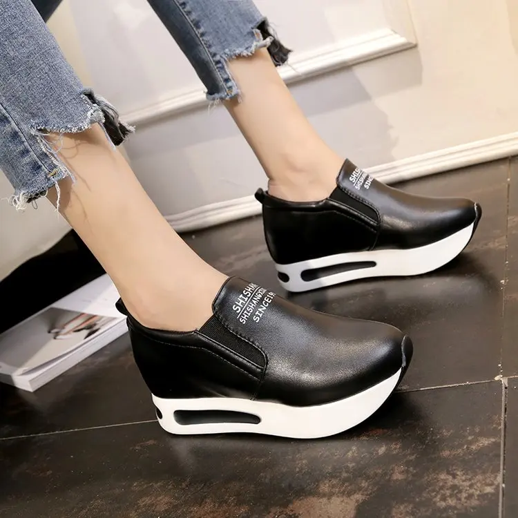 Кроссовки женские на платформе, повседневная обувь на платформе, лоферы, белые
Кроссовки женские на платформе, повседневная обувь на платформе, лоферы, белые