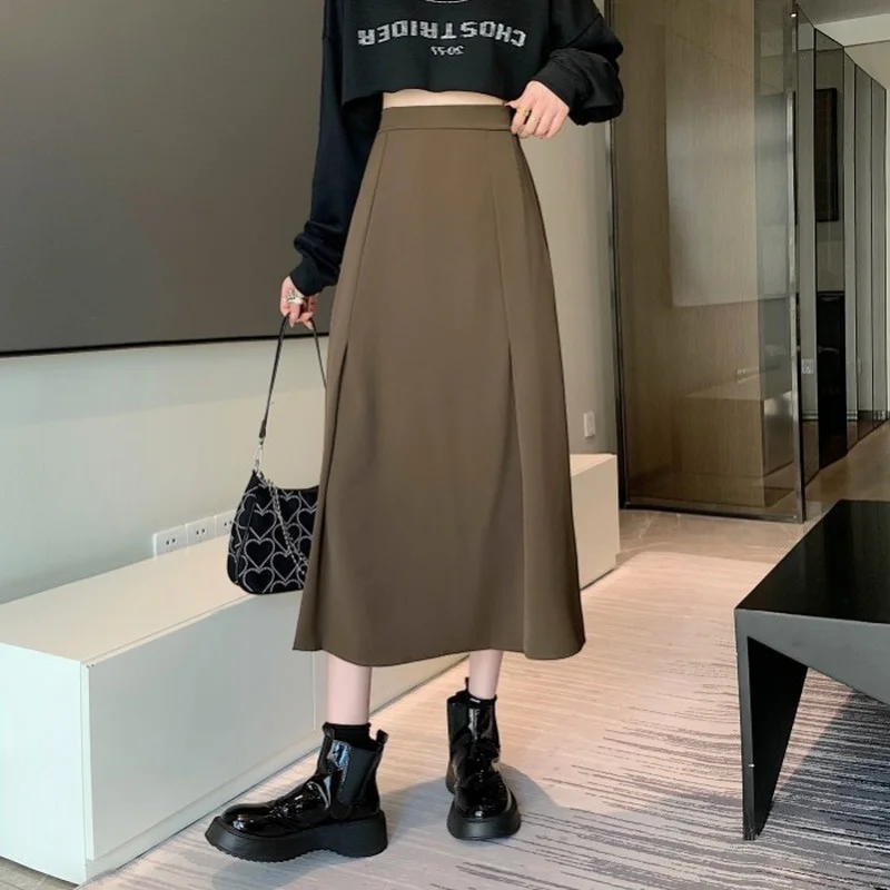 Korean Style High Waist Mid-length Design Skirt, New Style In Autumn, Cover A Cross and Show Thin Hip Skirt, Temperament Skirt
Korean Style High Waist Mid-length Design Skirt, New Style In Autumn, Cover A Cross and Show Thin Hip Skirt, Temperament Skirt