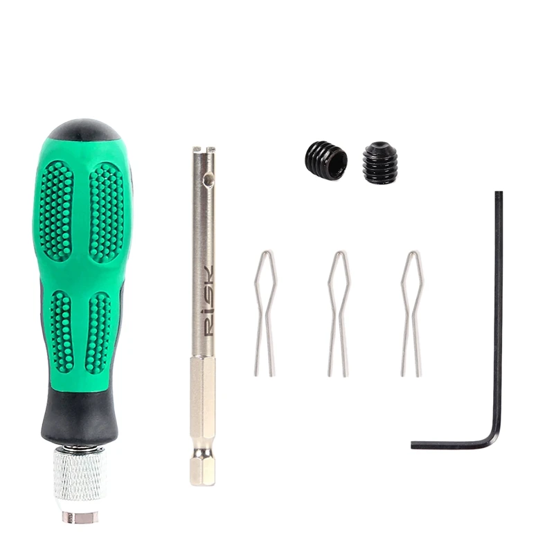 RISK Bike Spoke Nipple Insertion Tool Screwdriver Bicycle Spoke Cap Removal Wrench MTB Road Bike Wheel Spoke Nipple Tools
RISK Bike Spoke Nipple Insertion Tool Screwdriver Bicycle Spoke Cap Removal Wrench MTB Road Bike Wheel Spoke Nipple Tools