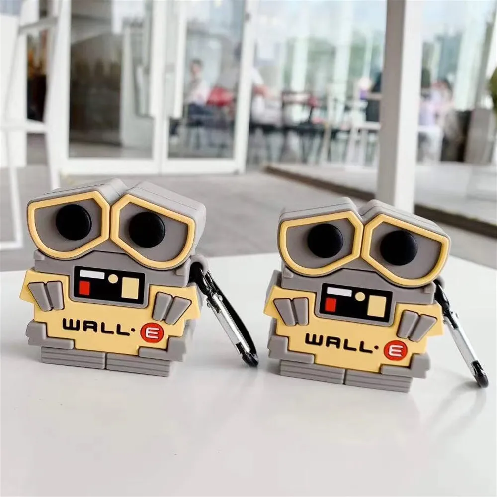 3D Robot WALL E WALL EVE Silicone case for Airpods1 2 Pro Earphone Box Cover Soft Bluetooth Wireless Protective Case for Airpods
3D Robot WALL E WALL EVE Silicone case for Airpods1 2 Pro Earphone Box Cover Soft Bluetooth Wireless Protective Case for Airpods