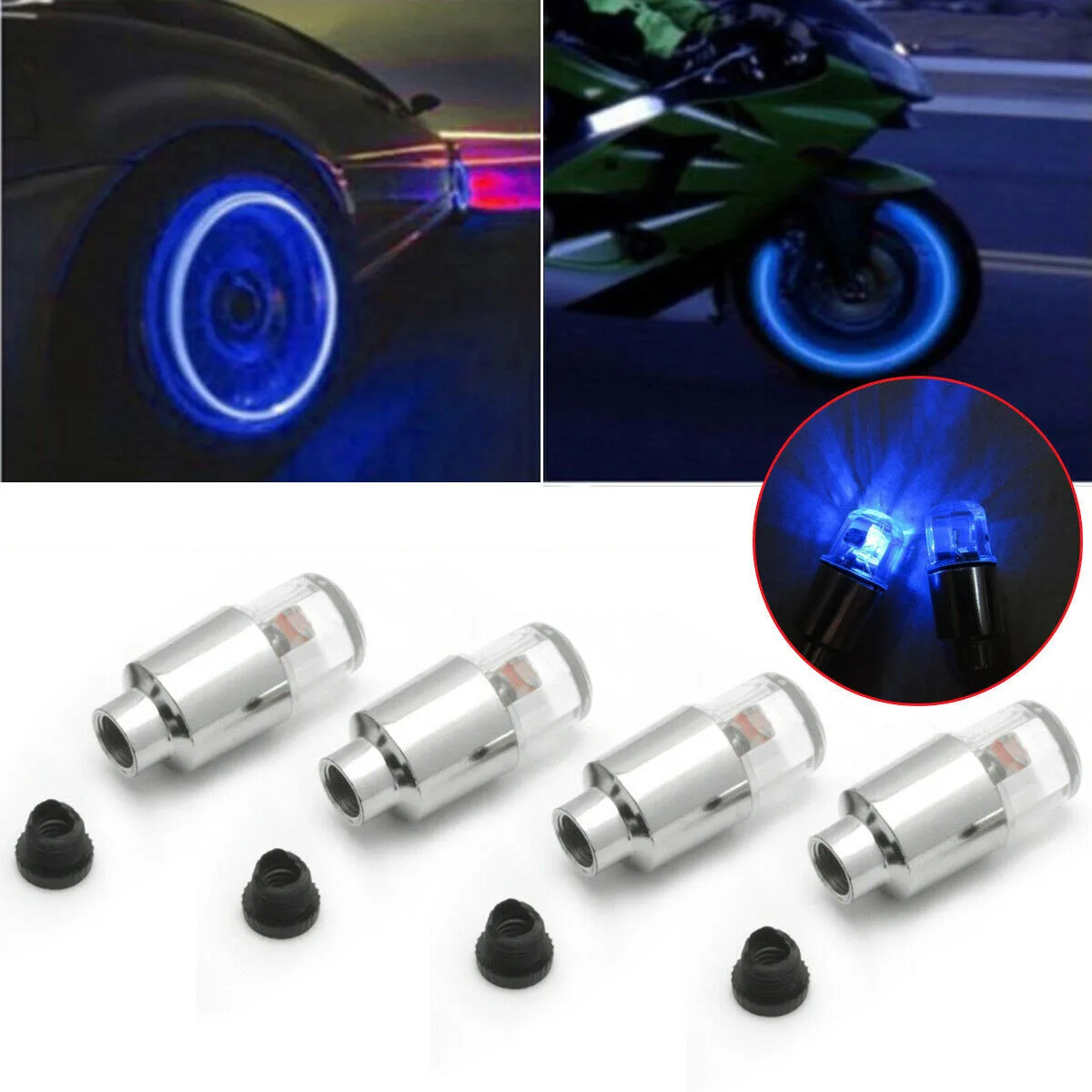 4pcs Wheel Lights Car Auto Wheel Tire Tyre Air Valve Stem LED Light Covers Accessories Kits Auto Shining With No Switch
4pcs Wheel Lights Car Auto Wheel Tire Tyre Air Valve Stem LED Light Covers Accessories Kits Auto Shining With No Switch