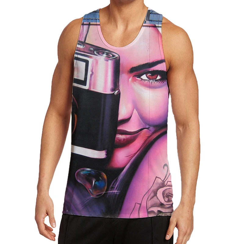 Жилет мужской с объемным принтом, уличная майка с изображением лица, губ, в стиле хип-хоп, с большим рисунком граффити, модная спортивная май...
Жилет мужской с объемным принтом, уличная майка с изображением лица, губ, в стиле хип-хоп, с большим рисунком граффити, модная спортивная май...