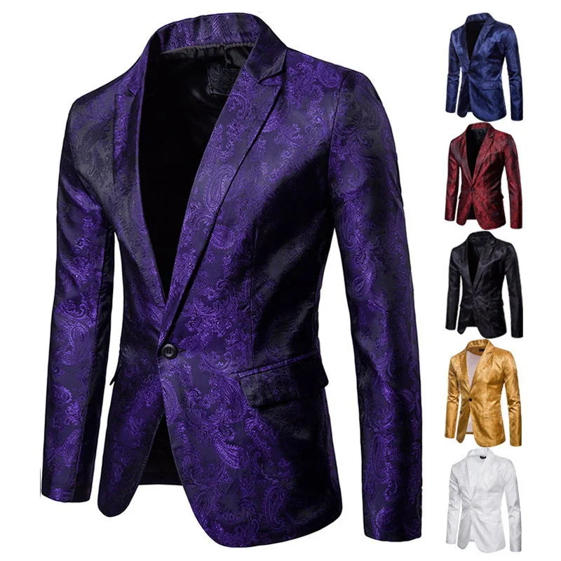 2023 New European and American Performance Dress Trend Men's Suit Korean Casual Slim Nightclub Host Emcee Blazer European Size
2023 New European and American Performance Dress Trend Men's Suit Korean Casual Slim Nightclub Host Emcee Blazer European Size
