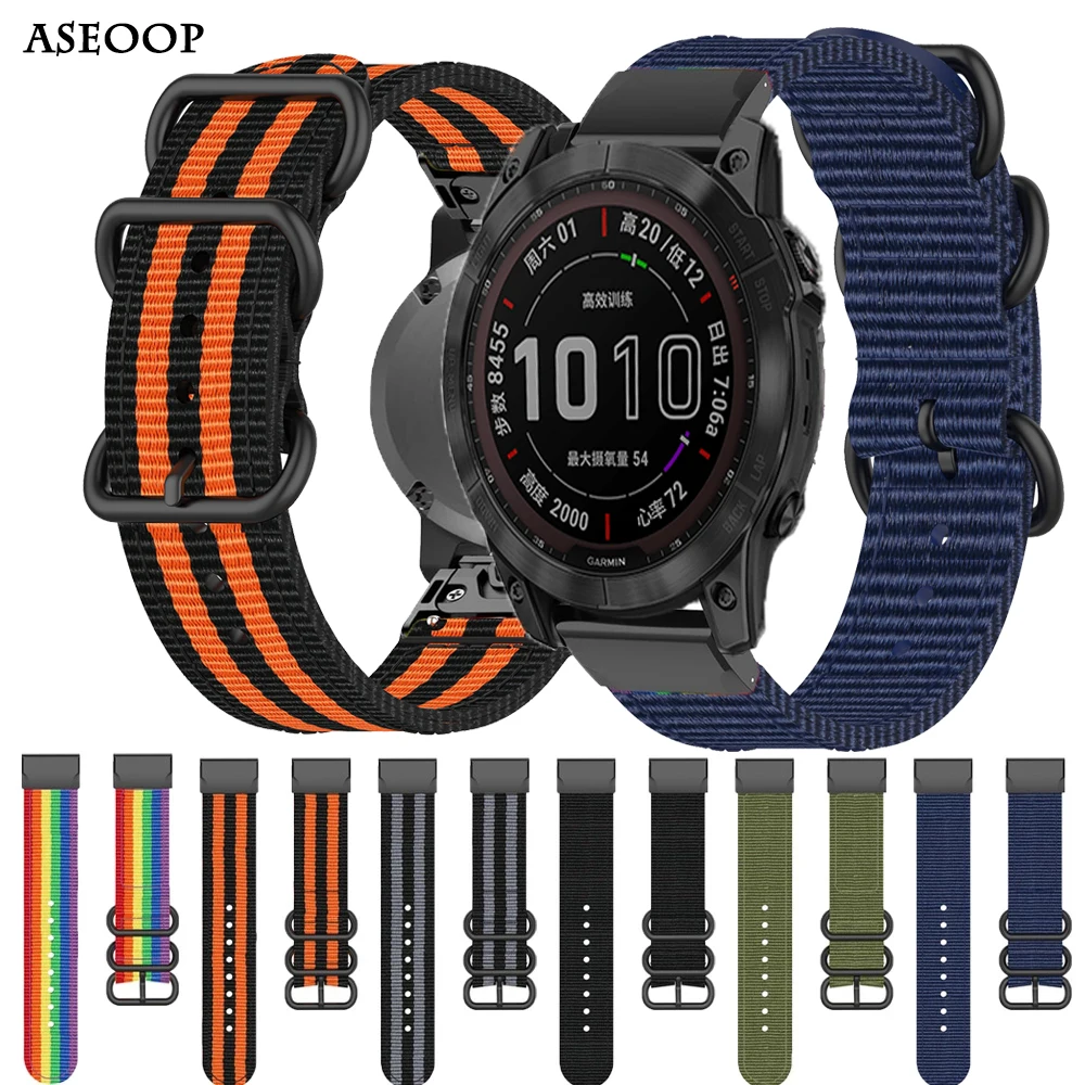Ремешок для наручных часов, нейлоновый быстросъемный браслет для Garmin Fenix 6 6X Pro Instinct 2 3HR 7 7X Enduro 2, 26 22 мм
Ремешок для наручных часов, нейлоновый быстросъемный браслет для Garmin Fenix 6 6X Pro Instinct 2 3HR 7 7X Enduro 2, 26 22 мм