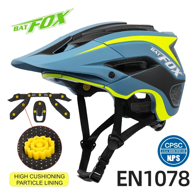 BATFOX Helmet 2023 New Hot Selling Bicycle Helmet Cushioning Particle Lining Mountainous Bike Integrated Riding Safety Helmet
BATFOX Helmet 2023 New Hot Selling Bicycle Helmet Cushioning Particle Lining Mountainous Bike Integrated Riding Safety Helmet