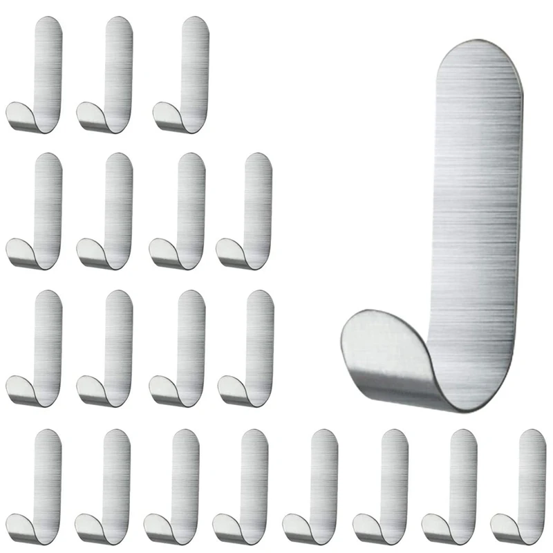 20PCS Adhesive Hooks,Metal Adhesive Wall Hooks,Robe Towel Hooks,Ultra Strong Waterproof Sticky Wall Hangers For Hanging
20PCS Adhesive Hooks,Metal Adhesive Wall Hooks,Robe Towel Hooks,Ultra Strong Waterproof Sticky Wall Hangers For Hanging