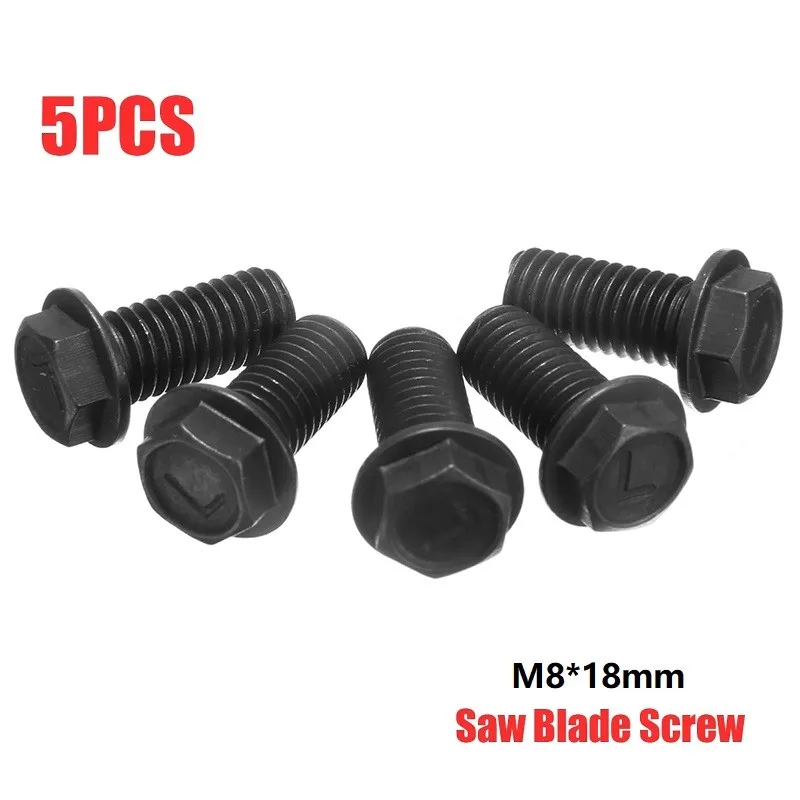 5pcs Saw Blade Screw M8x18mm Left Hand Thread Hex Flange For Cutting Machine Carbon Steel Material Not Easy To Rust Tool Part
5pcs Saw Blade Screw M8x18mm Left Hand Thread Hex Flange For Cutting Machine Carbon Steel Material Not Easy To Rust Tool Part