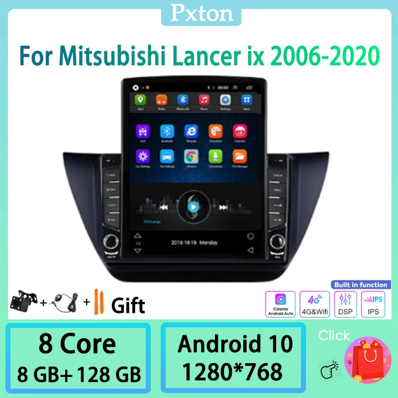 Pxton Android Tesla Style Vertical Car Radio Stereo Multimedia Player For Mitsubishi Lancer ix 2006-2020 GPS Nav Carplay 8+128
Pxton Android Tesla Style Vertical Car Radio Stereo Multimedia Player For Mitsubishi Lancer ix 2006-2020 GPS Nav Carplay 8+128