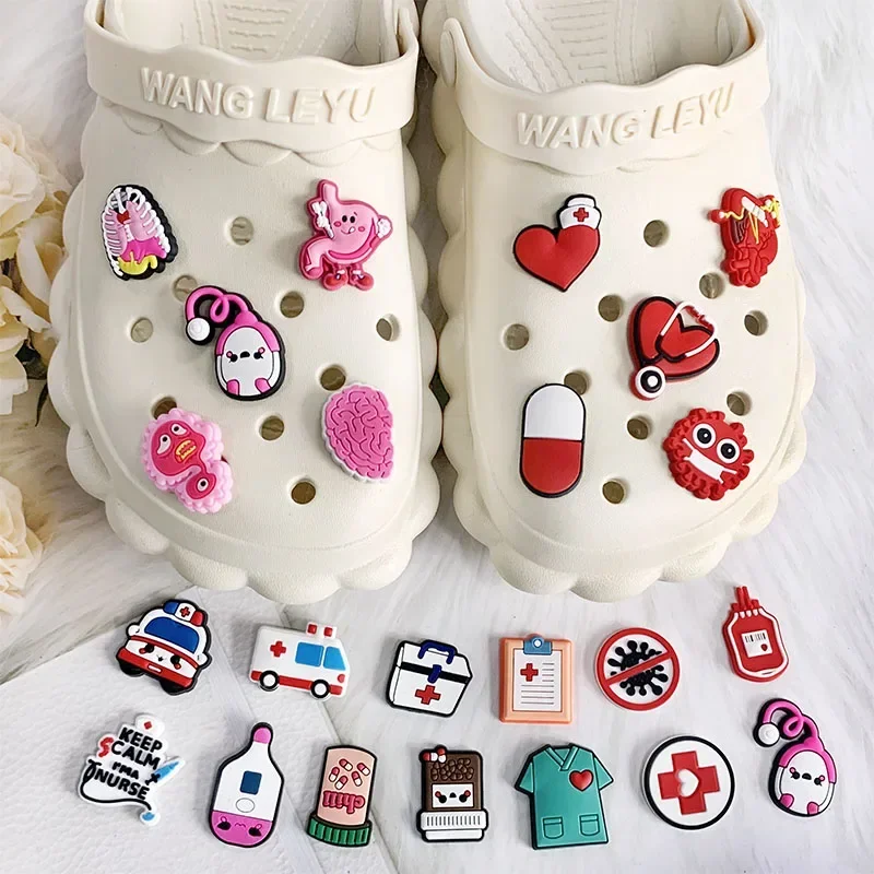 Hot Jibz Hospital Shoe Decorations Friends Croc Charms For Shoes Medical Pins Jibbitz Set Diy Grinch PVC Gift Accessories
Hot Jibz Hospital Shoe Decorations Friends Croc Charms For Shoes Medical Pins Jibbitz Set Diy Grinch PVC Gift Accessories