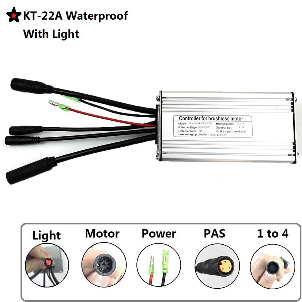 KT-22A Controller Cycling With Light Line 36/48V 500W Electric Bicycle Waterproof Connector Bicycle Components
KT-22A Controller Cycling With Light Line 36/48V 500W Electric Bicycle Waterproof Connector Bicycle Components