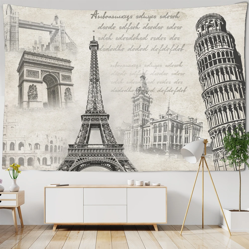 Retro Style Paris Tower psychedelic scene home art decorative tapestry Hippie Bohemian decorative Mandala sheet sofa blanket
Retro Style Paris Tower psychedelic scene home art decorative tapestry Hippie Bohemian decorative Mandala sheet sofa blanket