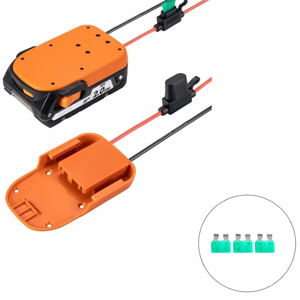 3pcs 14 AWG Wire For Battery Adapter Inline Electric Wheel Adapter Fuse Holder 30A Fuse For AEG 18V Li-ion Battery Power Tool
3pcs 14 AWG Wire For Battery Adapter Inline Electric Wheel Adapter Fuse Holder 30A Fuse For AEG 18V Li-ion Battery Power Tool