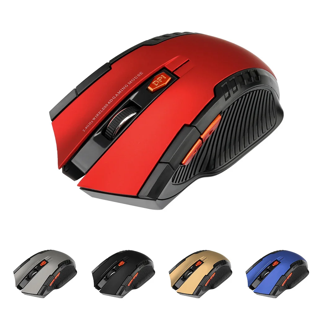2.4GHz Wireless Mouse Optical Mice with USB Receiver Gamer 1600DPI 6 Buttons Mouse For Computer PC Laptop Accessories Portable
2.4GHz Wireless Mouse Optical Mice with USB Receiver Gamer 1600DPI 6 Buttons Mouse For Computer PC Laptop Accessories Portable