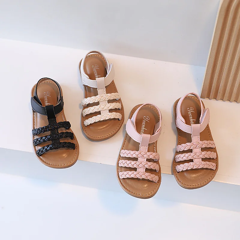 Baby Girls Sandals 2022 Summer Toddler Fashion Woven Pink Princess Beach Shoes Soft Bottom Non Slip Beige Black Children's Shoes
Baby Girls Sandals 2022 Summer Toddler Fashion Woven Pink Princess Beach Shoes Soft Bottom Non Slip Beige Black Children's Shoes