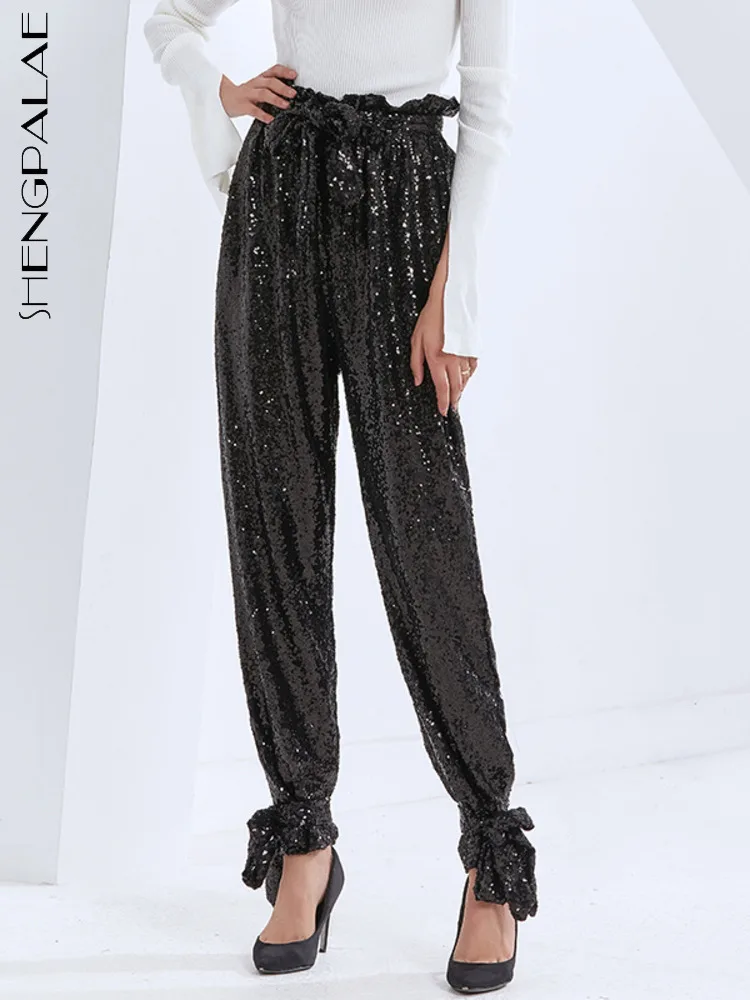 SHENGPALAE Fashion Patchwork Sequin Wide Leg Pants For Women High Waist Straight Streetwear Trousers Female Tide 2023 Spring New
SHENGPALAE Fashion Patchwork Sequin Wide Leg Pants For Women High Waist Straight Streetwear Trousers Female Tide 2023 Spring New
