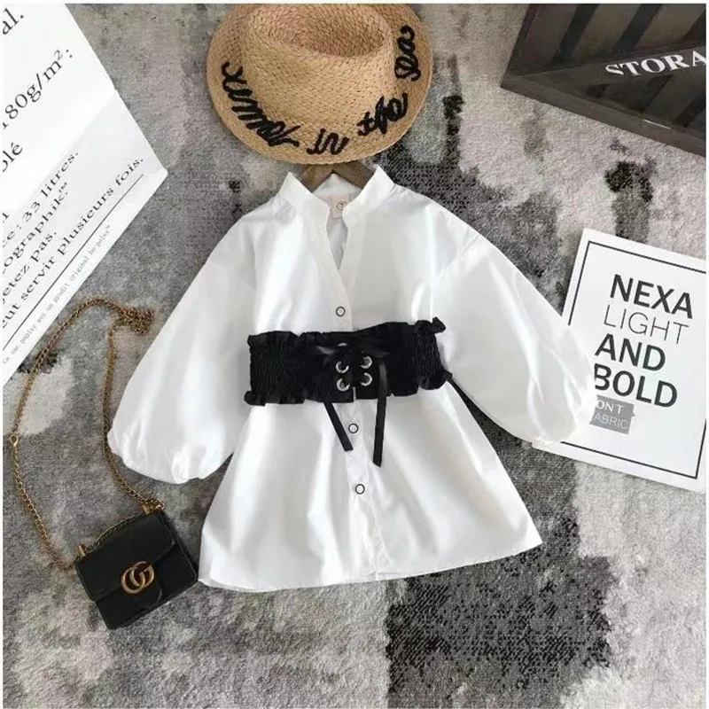 Kids Girls Pure White Fashionable Waist Shirt 2023 Spring And Autumn Girls Mid Length Shirt Baby Long Sleeve Top 2 3 5 7 T
Kids Girls Pure White Fashionable Waist Shirt 2023 Spring And Autumn Girls Mid Length Shirt Baby Long Sleeve Top 2 3 5 7 T