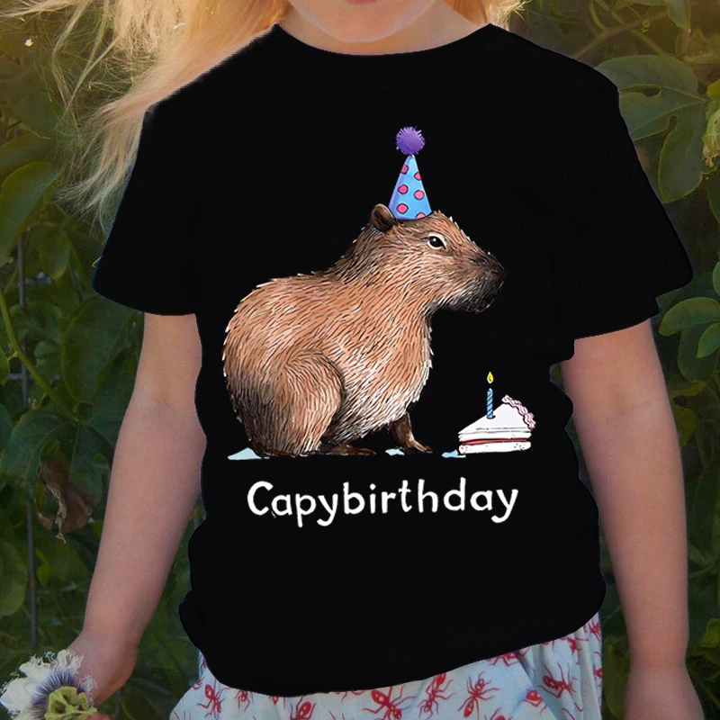 Capybirthday Cartoon Capybara Print Boys Girls Autumn Round Neck Black White T-Shirts Casual ShortSleeve Children's Clothing
Capybirthday Cartoon Capybara Print Boys Girls Autumn Round Neck Black White T-Shirts Casual ShortSleeve Children's Clothing