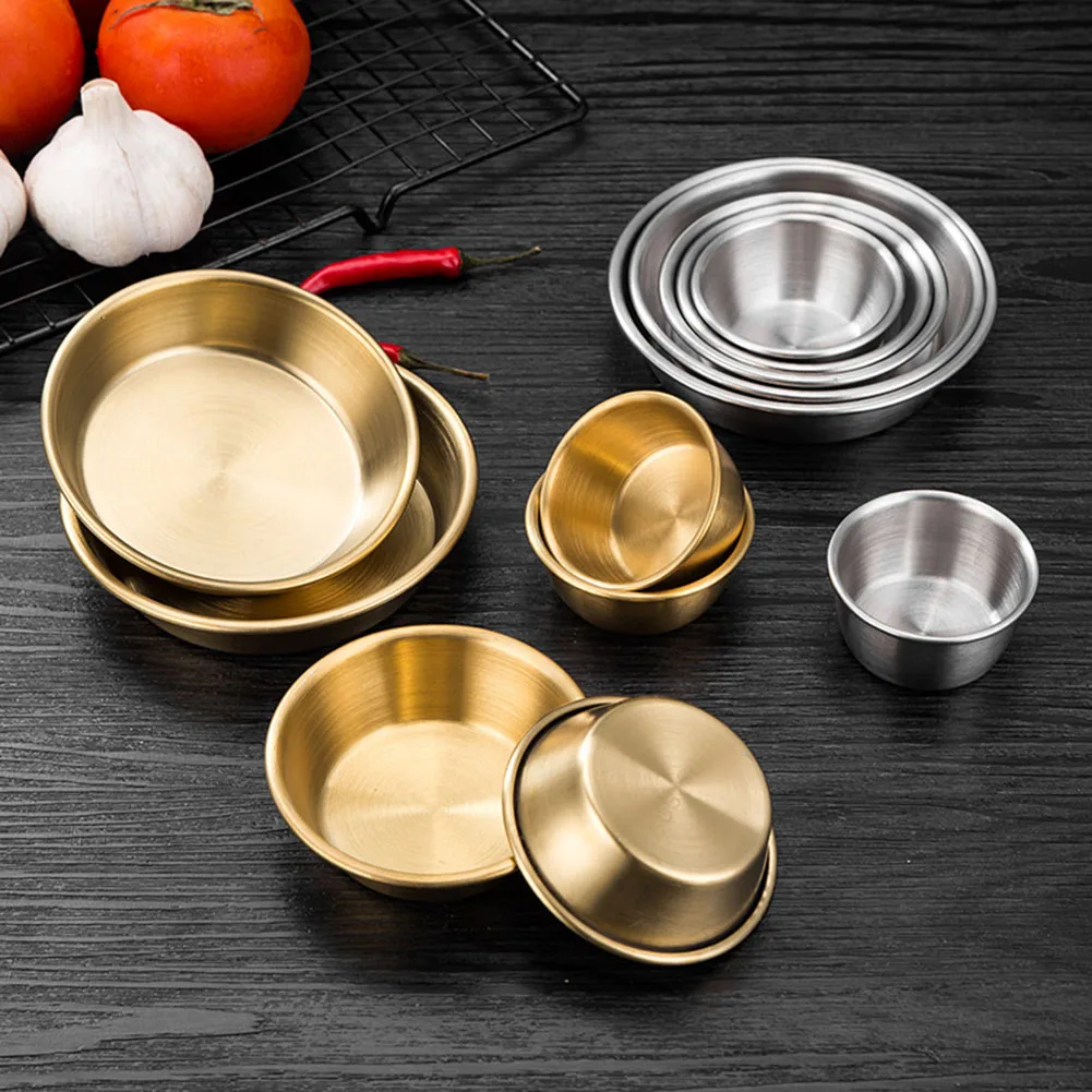 Korean Stainless Steel Small Sauce Cup Seasoning Spice Dishes Ketchup Hot Pot Dipping Bowl Saucer Tableware Kitchen Supplies
Korean Stainless Steel Small Sauce Cup Seasoning Spice Dishes Ketchup Hot Pot Dipping Bowl Saucer Tableware Kitchen Supplies