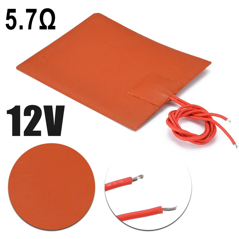12V DC 80x100mm 20W Flexible Waterproof Silicon Heater Pad For Printer Heat Bed Electric Pads Hydraulic Tanks Heating Plate
12V DC 80x100mm 20W Flexible Waterproof Silicon Heater Pad For Printer Heat Bed Electric Pads Hydraulic Tanks Heating Plate