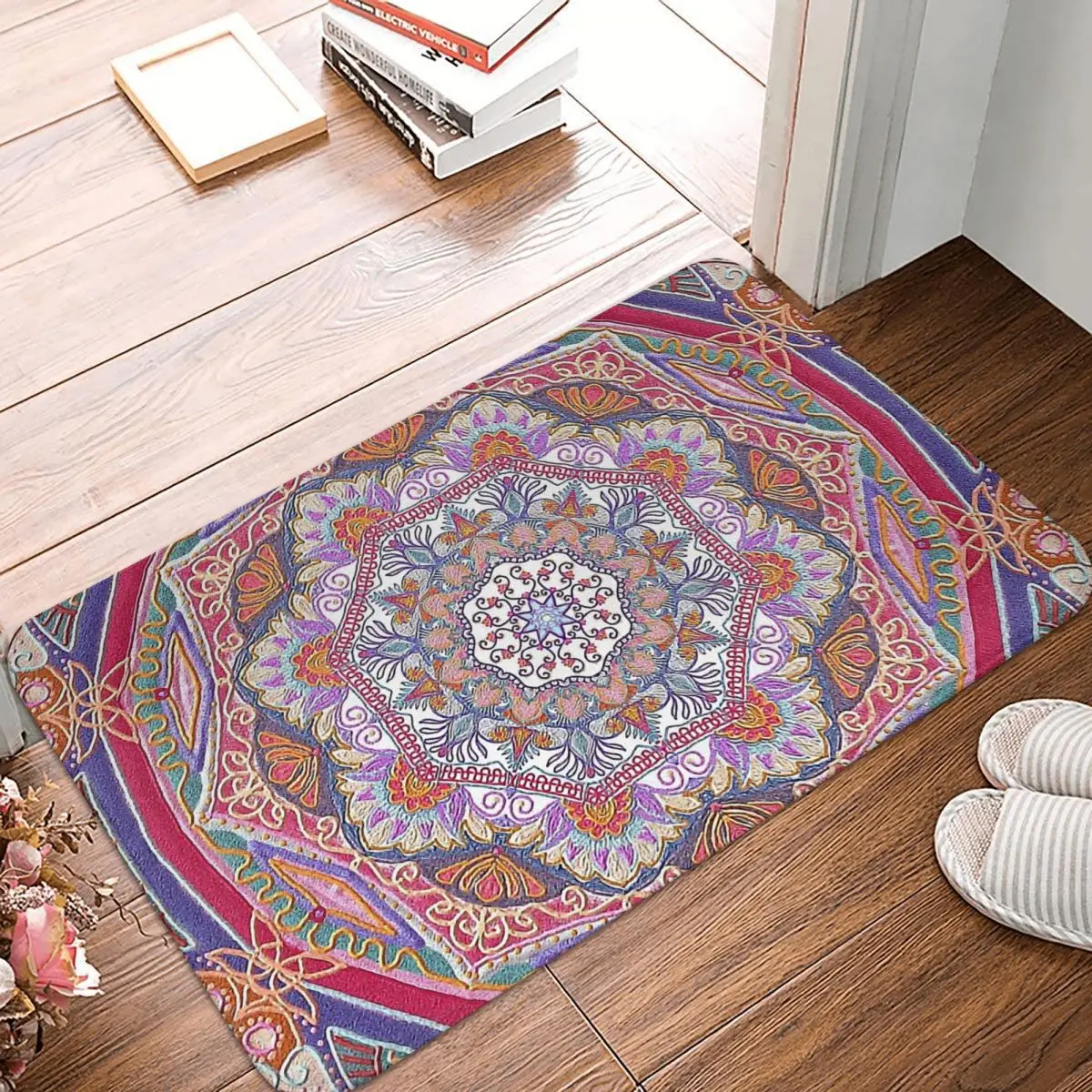 Mandala Pattern Non-slip Doormat Mandala Art Design Bath Bedroom Mat Prayer Carpet Indoor Modern Decor
Mandala Pattern Non-slip Doormat Mandala Art Design Bath Bedroom Mat Prayer Carpet Indoor Modern Decor